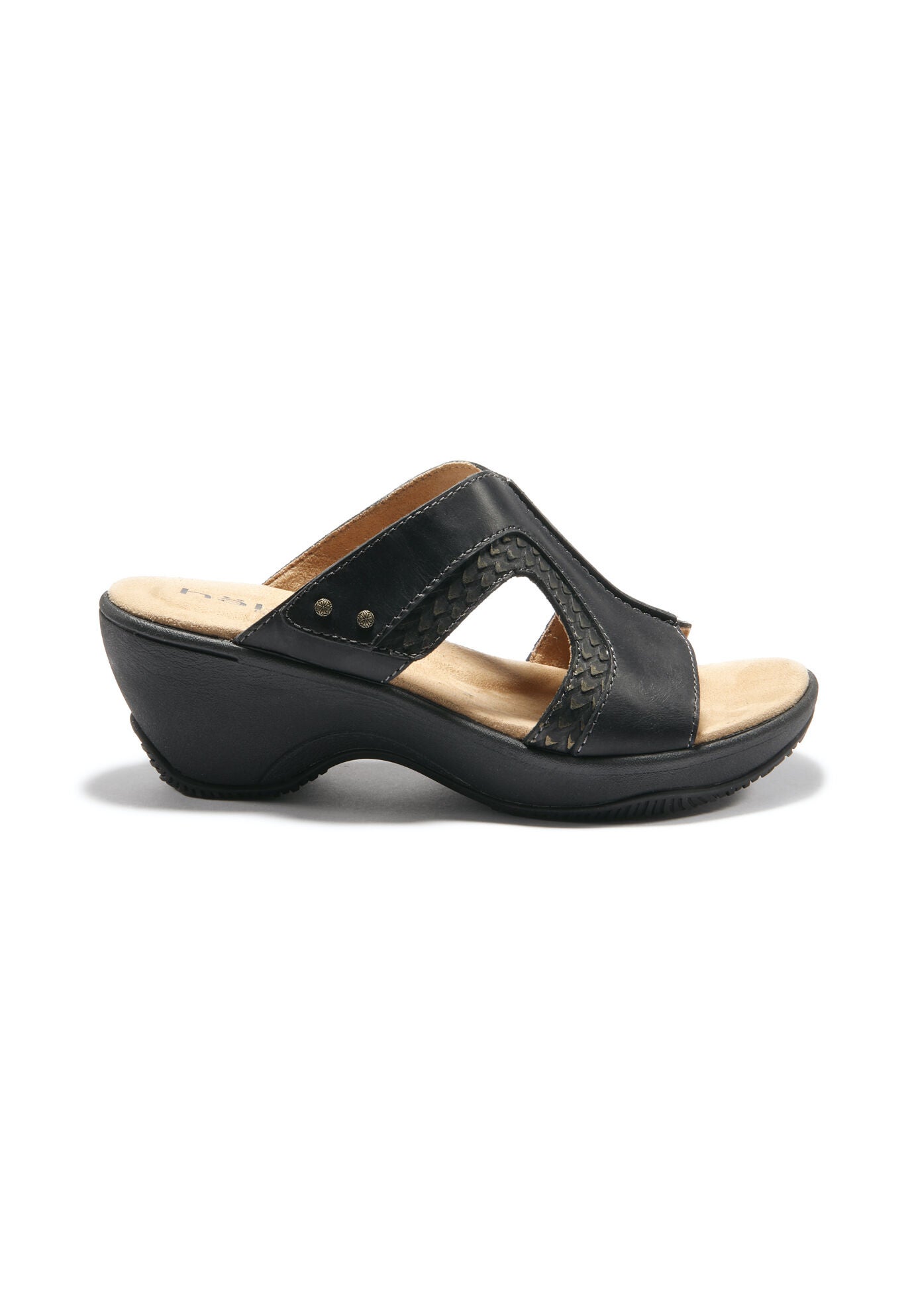Cassandra Slide Sandal, BLACK LIZARD, hi-res image number 0