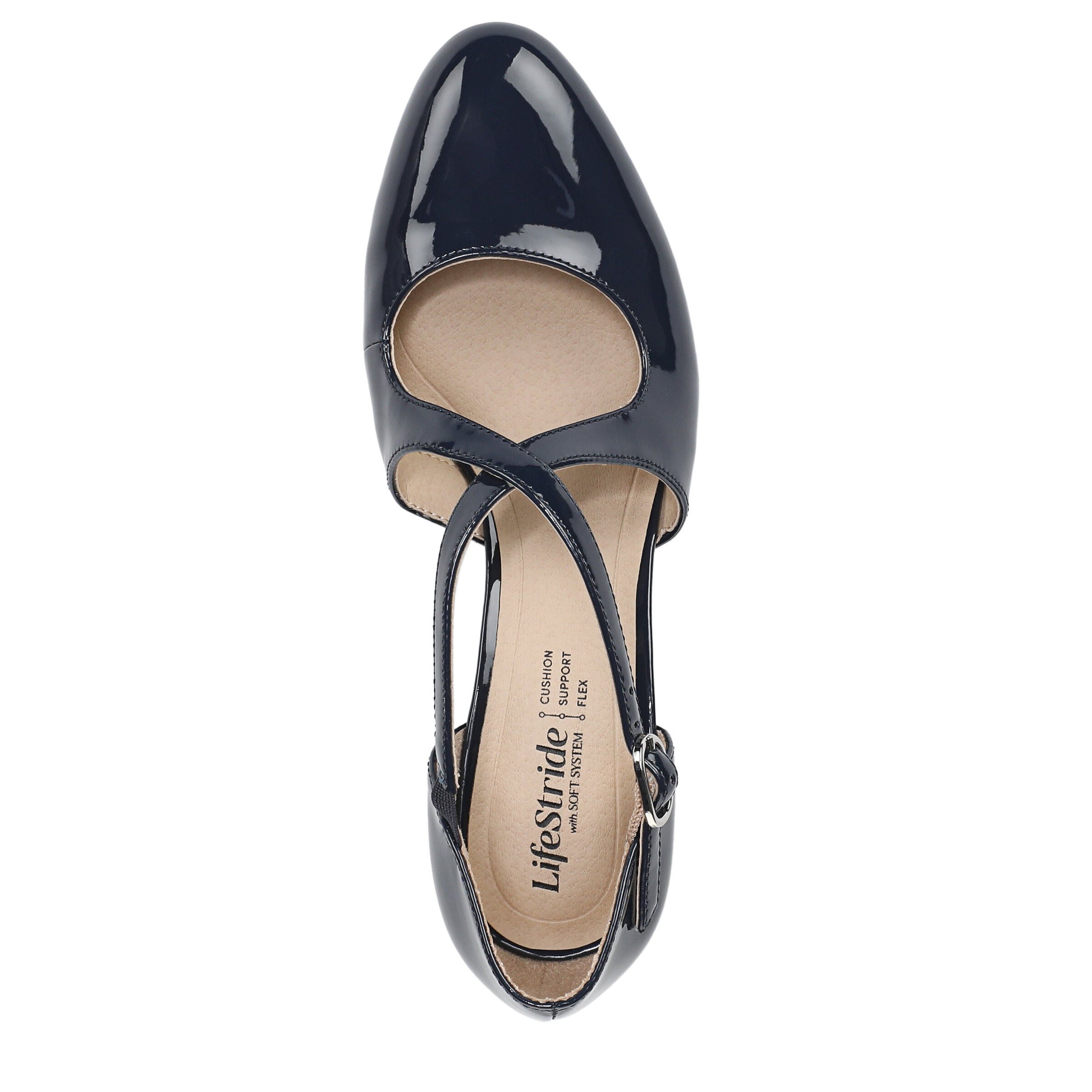 Tracy Strappy Pump, LUX NAVY, alternate image number 6