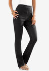 Straight-Leg Pull-On Stretch Jean, , alternate image number null