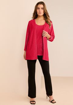 Glitter Tank Top and Cardigan Twinset