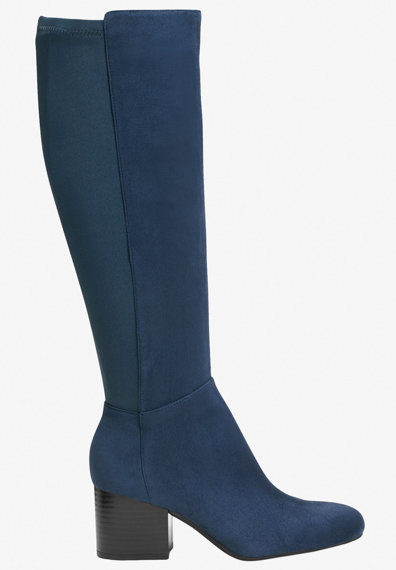 Fashionable Condominium Boot by A2 by Aerosoles Navy Fabric Roaman s