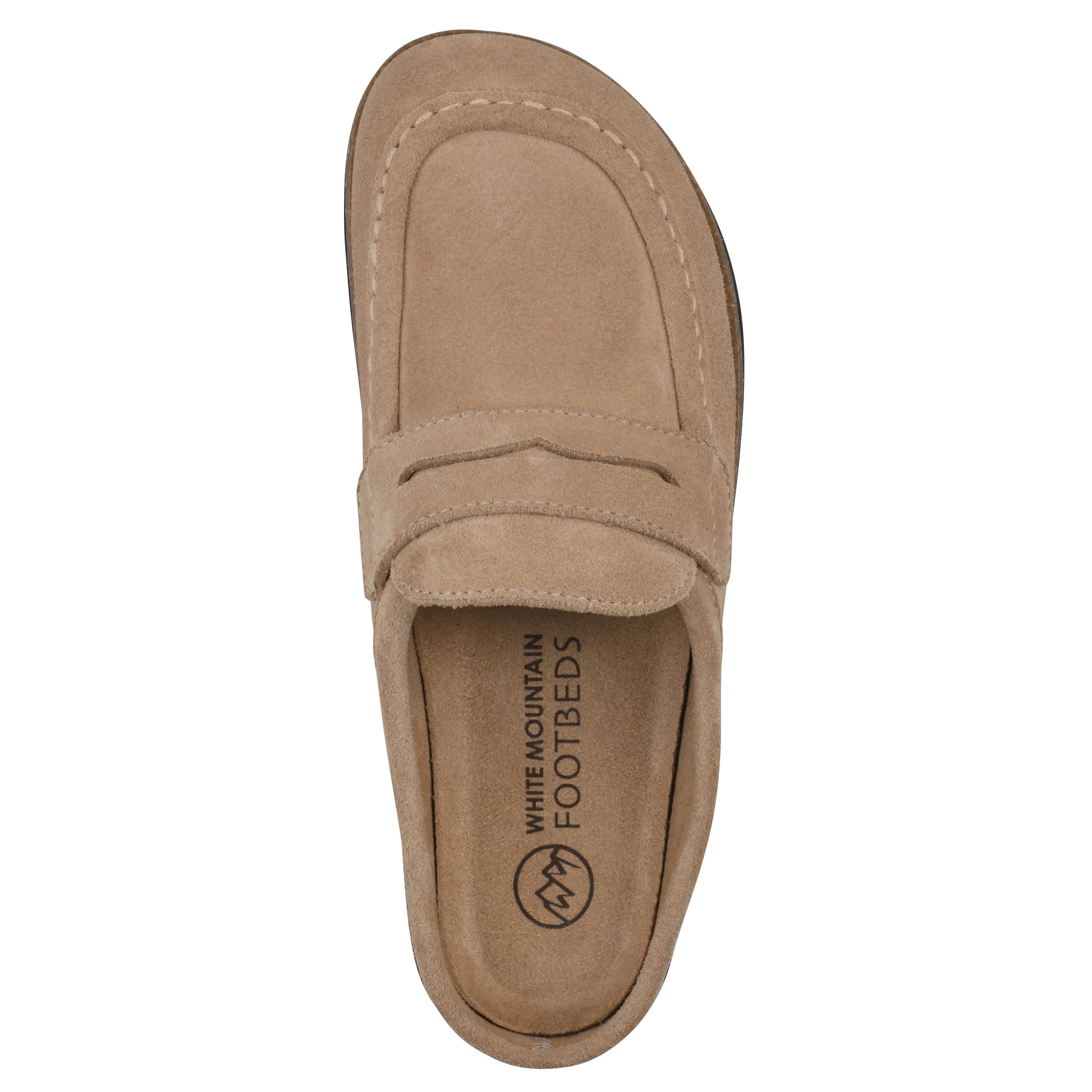 Brinlee Footbeds Clog, BEACH WOOD SUEDE, alternate image number 8