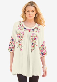 Boho Floral Tunic