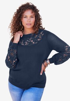 Cutout Pullover Sweater