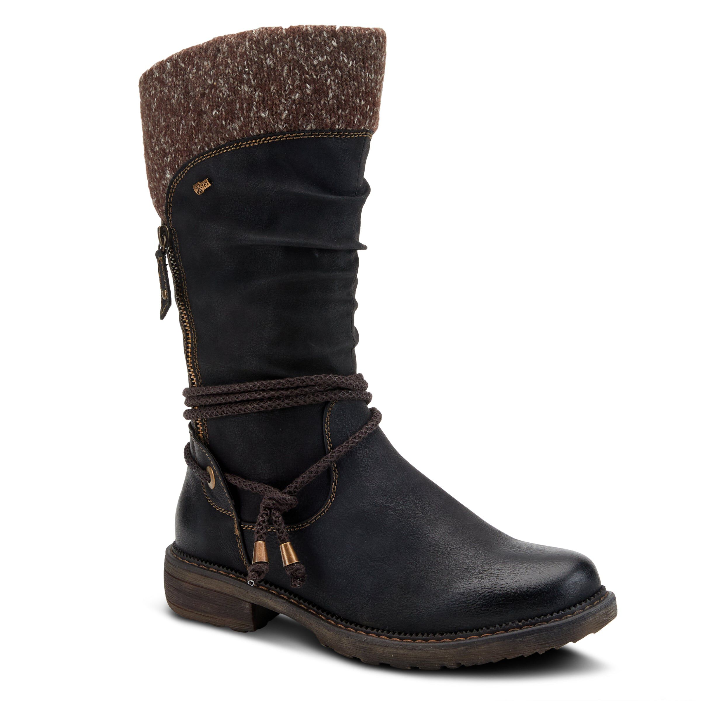 Acaphine Mid Calf Boots, BLACK, hi-res image number 0