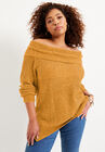 Chenille Off-The-Shoulder Sweater, , alternate image number null