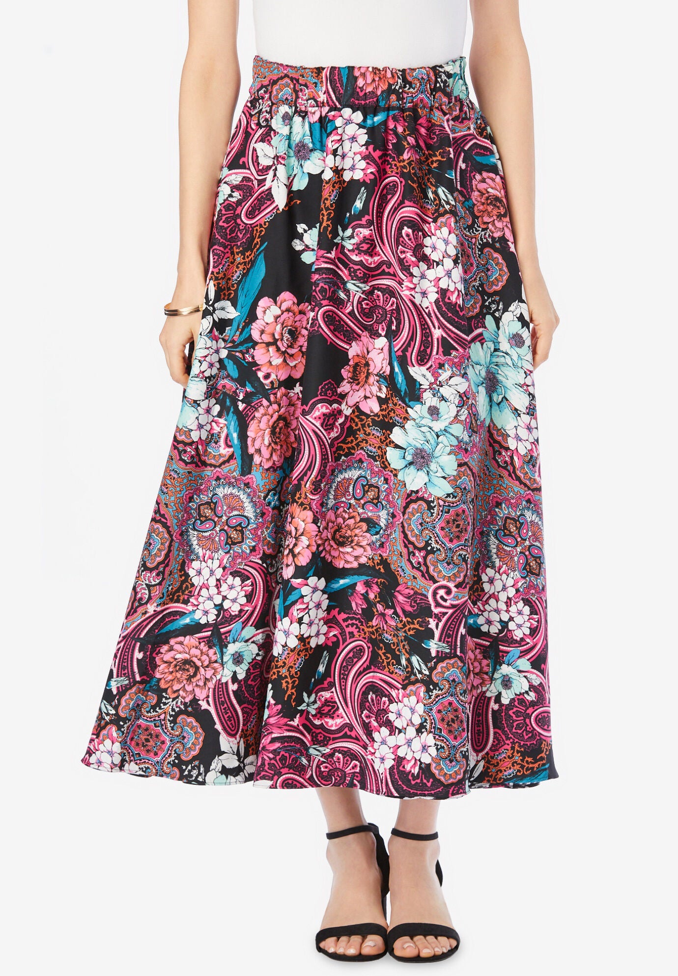 Reversible Georgette Skirt, , alternate image number 3