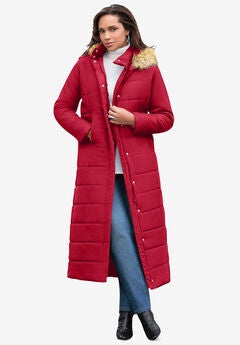Maxi Length Quilted Puffer Jacket