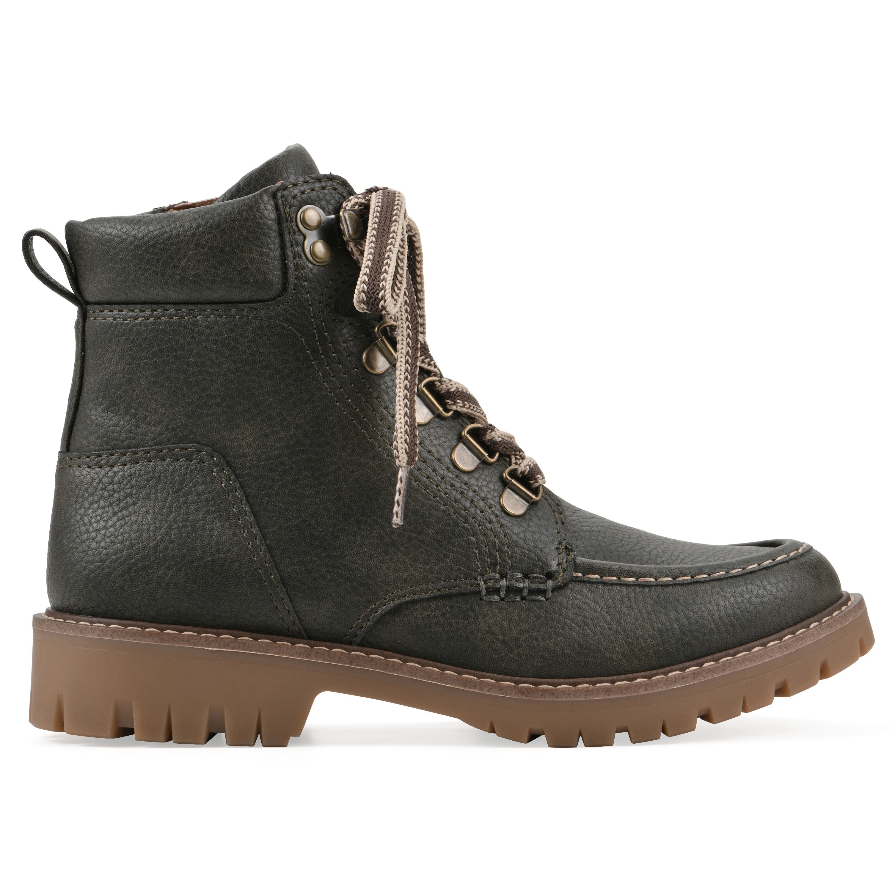 Parcels City Hiker Boot, OLIVE PEBBLE SMOOTH, alternate image number 2