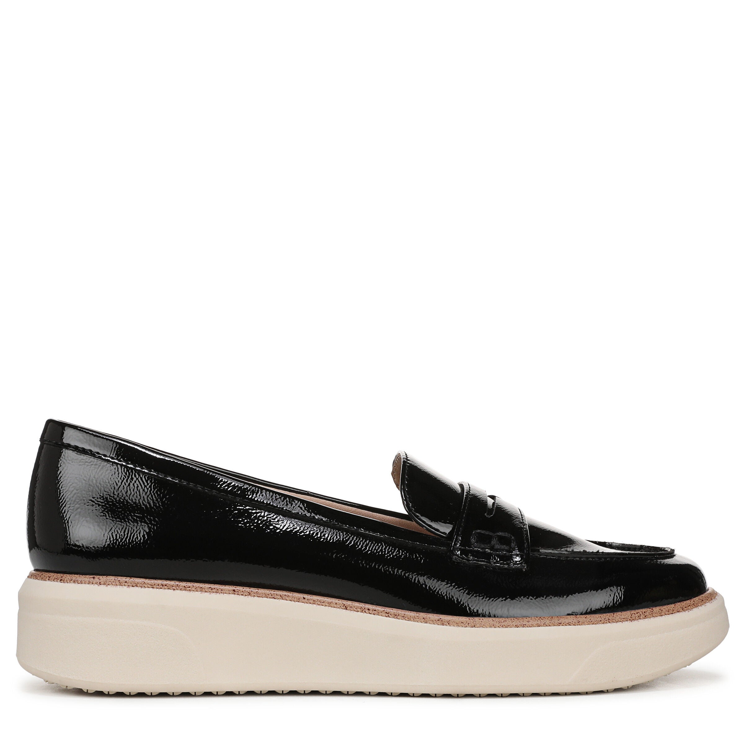 Chelsea Platform Flat, BLACK PATENT, alternate image number 3