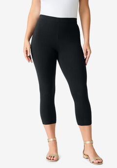 Plus Size Essential Stretch Capri Legging