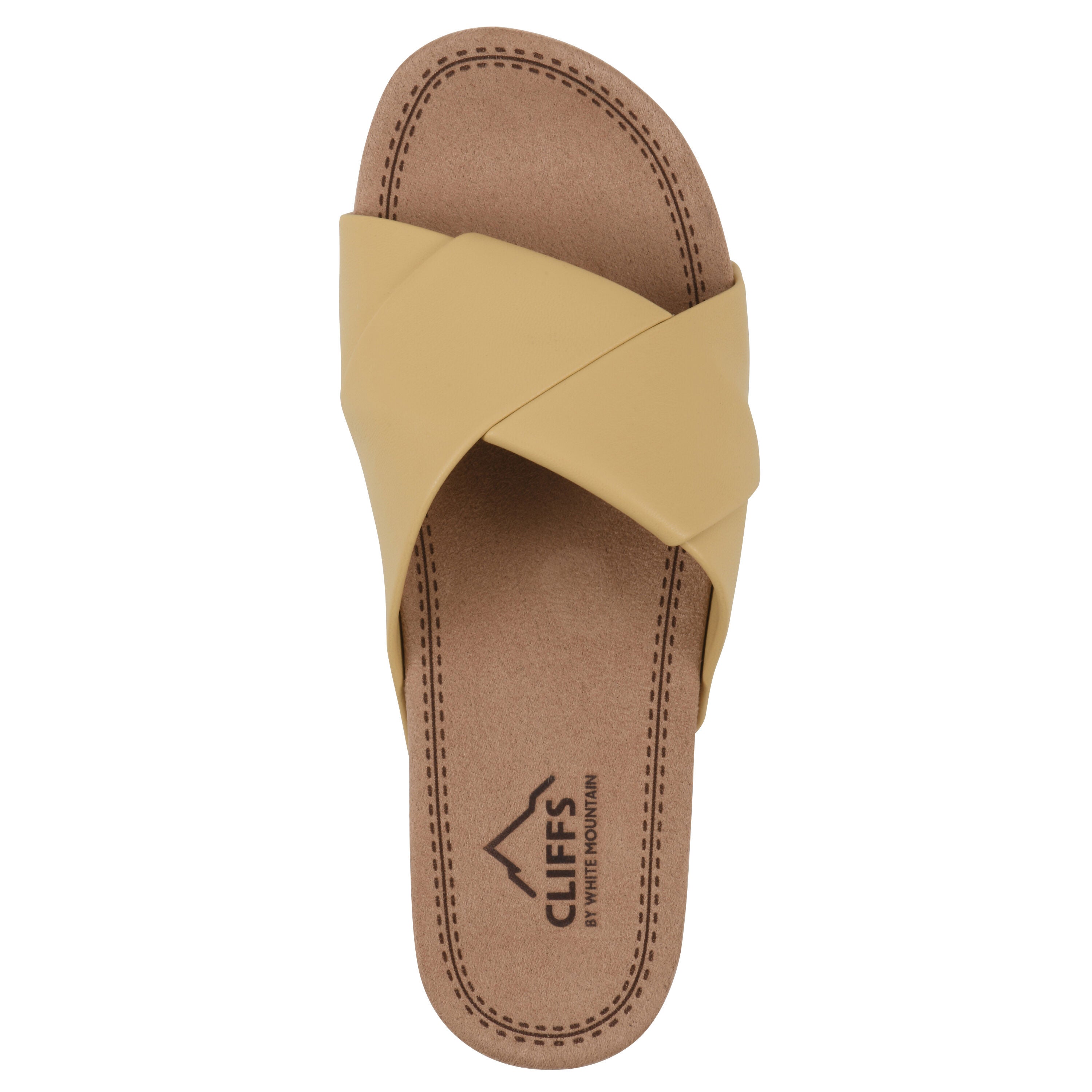 Tincie Slide Sandal, YELLOW SMOOTH, alternate image number 4