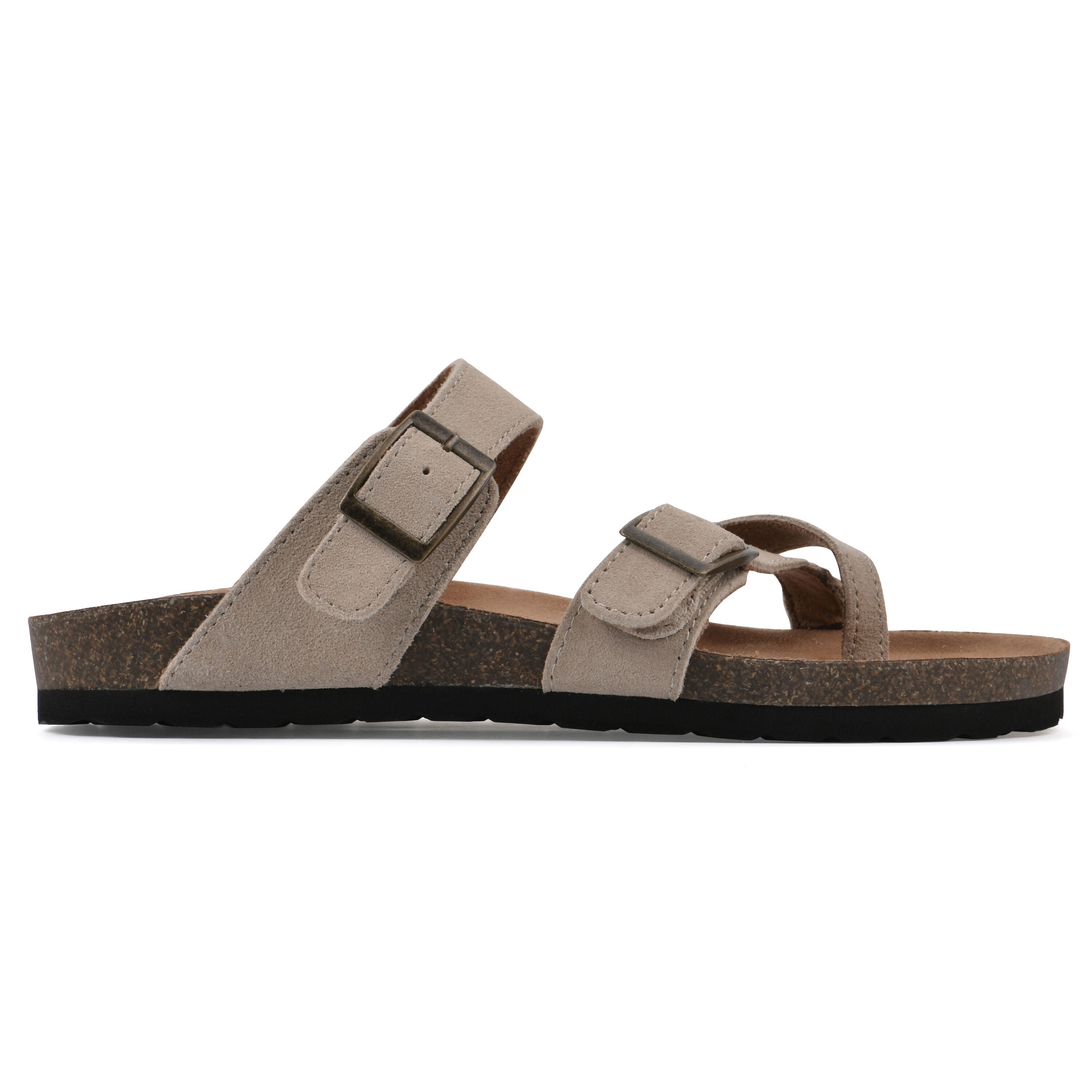 Gracie Footbed Sandal, SANDAL WOOD SUEDE, alternate image number 2