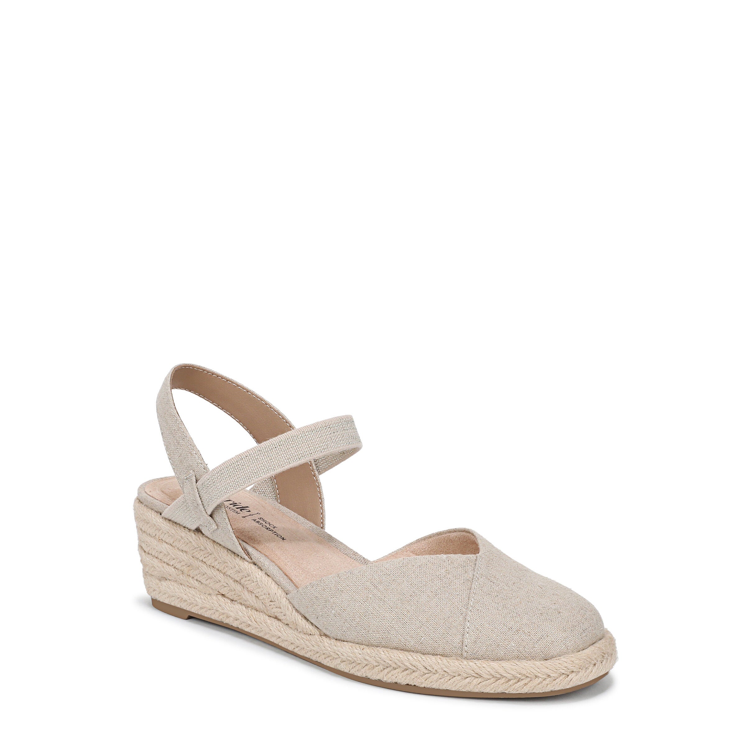 Pilar Wedge Sandal, PLATINO GOLD, hi-res image number 0