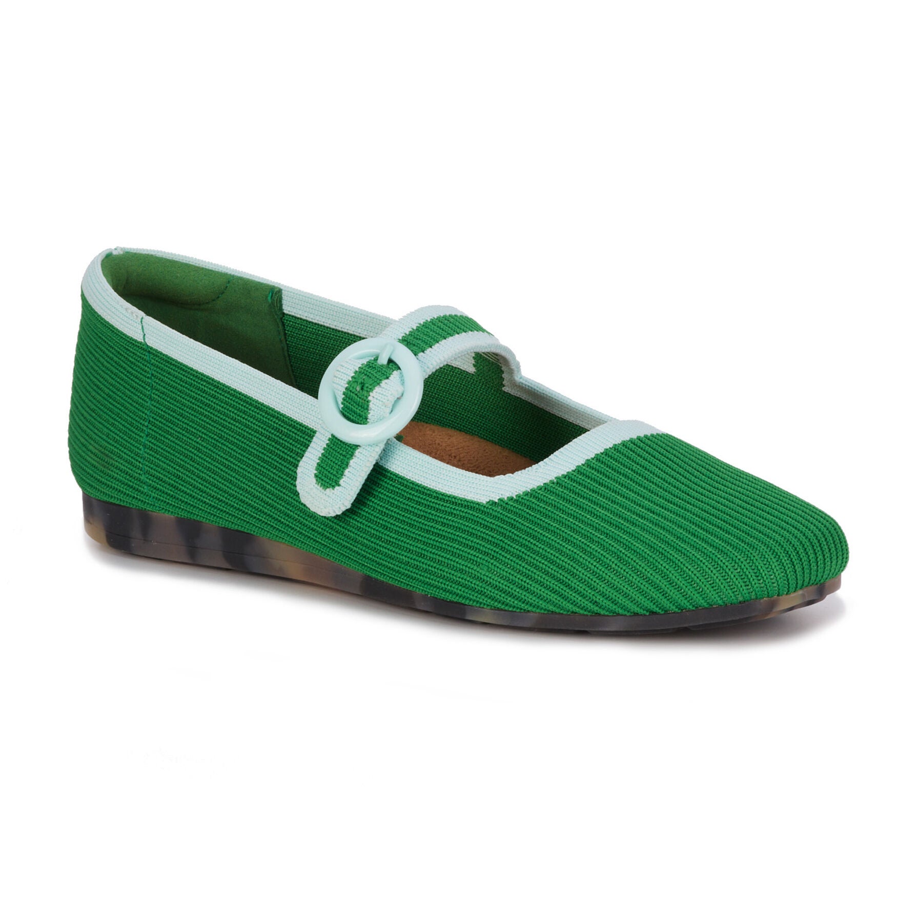 Naomi Mary Jane Stretch Flat, GREEN, alternate image number 7