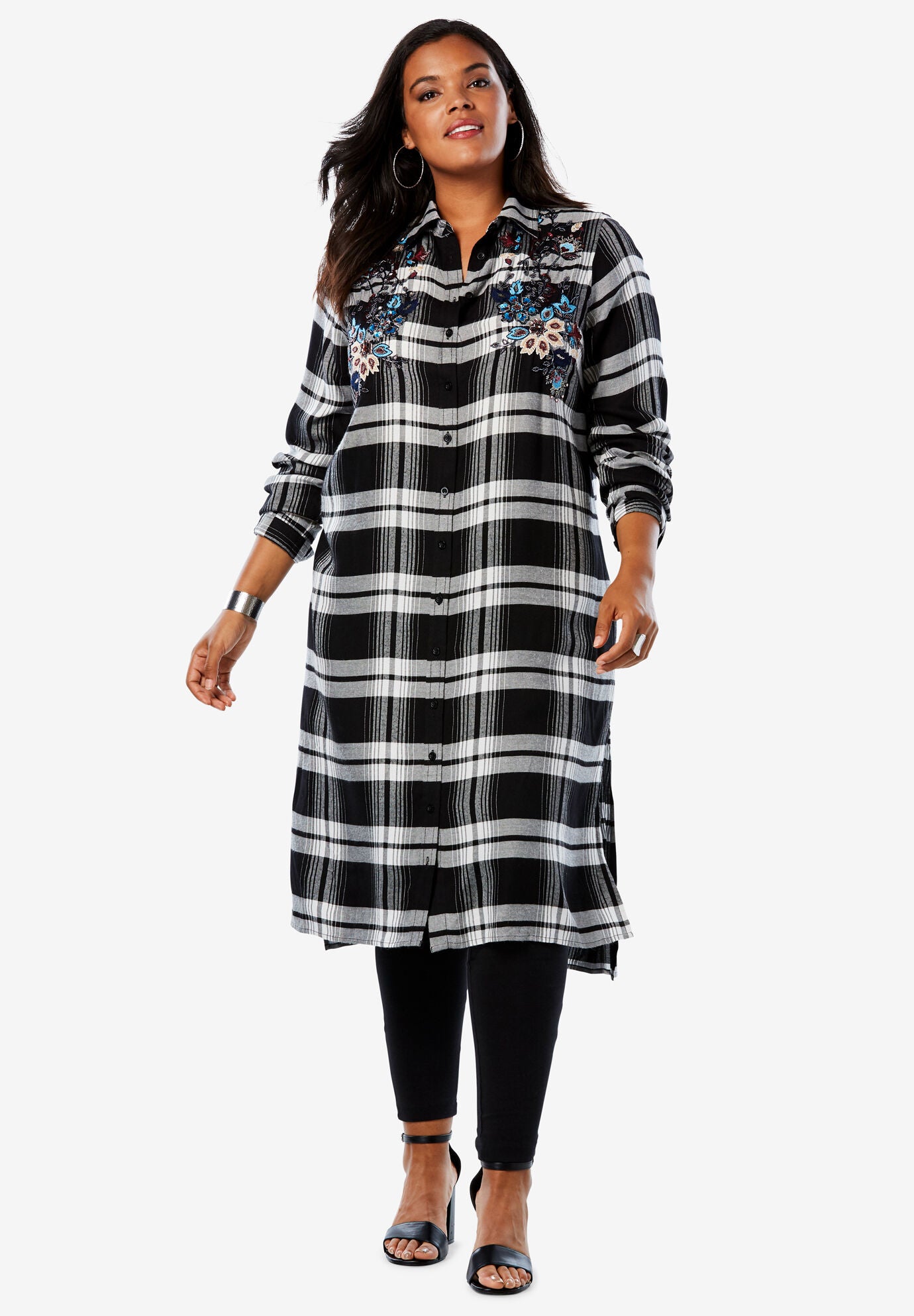 plus size tunic dresses to wear with leggings