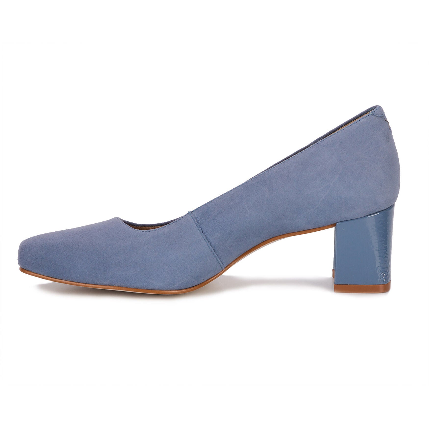 Meredith Pump, LIGHT BLUE SUEDE, alternate image number 3
