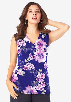 Ultrasmooth® Fabric V Neck Tank