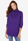 Long-Sleeve Mockneck Ultimate Tee, MIDNIGHT VIOLET, hi-res image number null