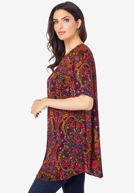 Short-Sleeve Angelina Tunic, , alternate image number null