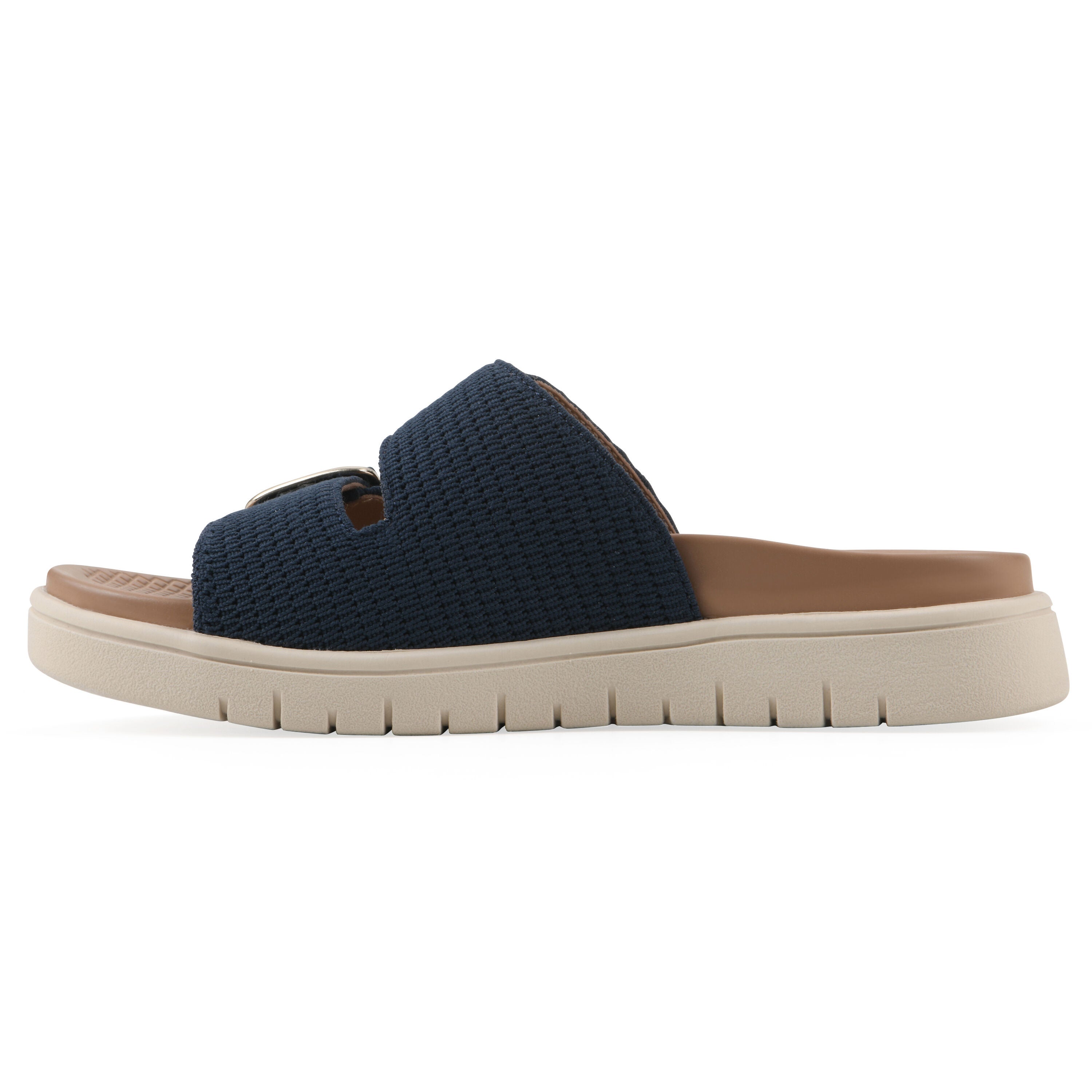 Nanny FOM Recovery Slide Sandal, NAVY FABRIC, alternate image number 3