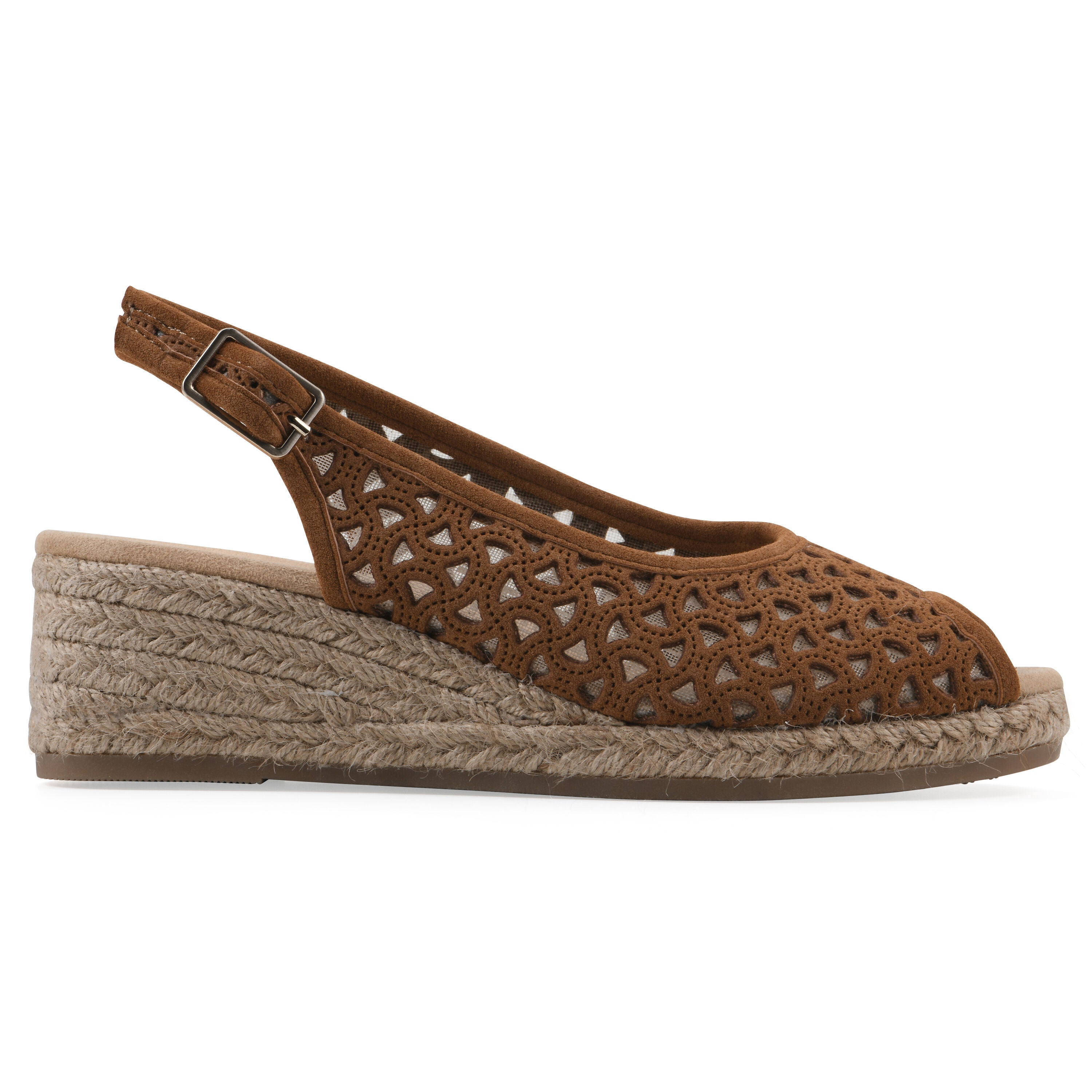 Maize II Espadrille Wedge Sandal, CHESTNUT SMOOTH, alternate image number 2