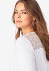 Cotton Slub Lace Tunic, , alternate image number null