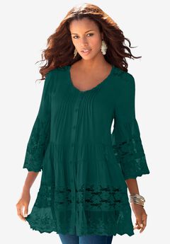 Illusion Lace Big Shirt