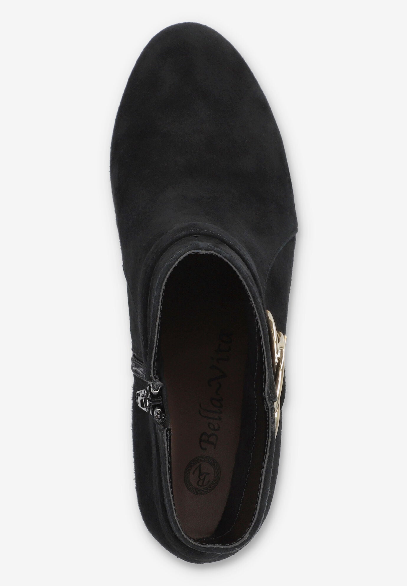 Gamela Dress Ankle Boot, BLACK SUEDE LEATHER, alternate image number 6