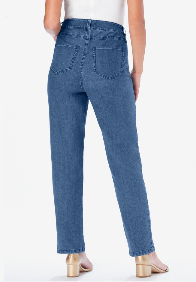 Straight-Leg Jean with Invisible Stretch by Denim 24/7 | Roaman's