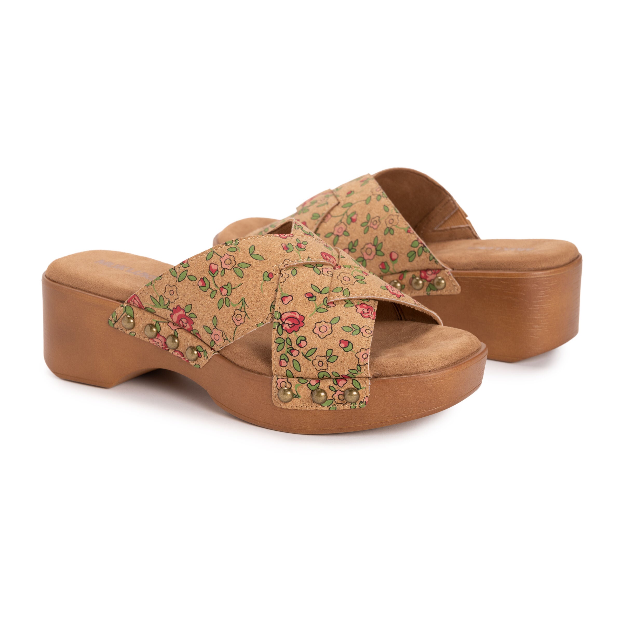 Cadence Sandal, NATURAL FLORAL, alternate image number 2