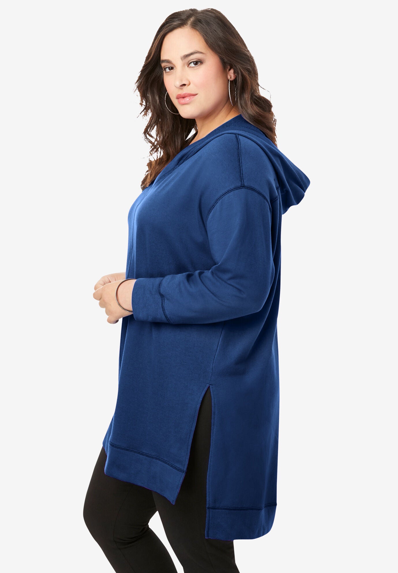 Tunic hoodie sales plus size