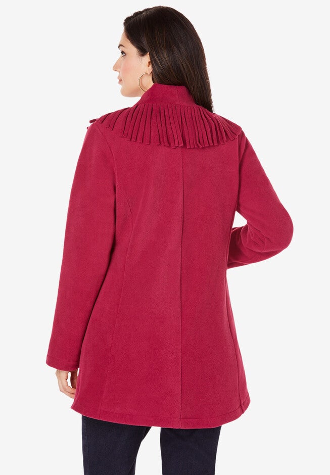 Fringe Fleece Jacket, , on-hover image number null