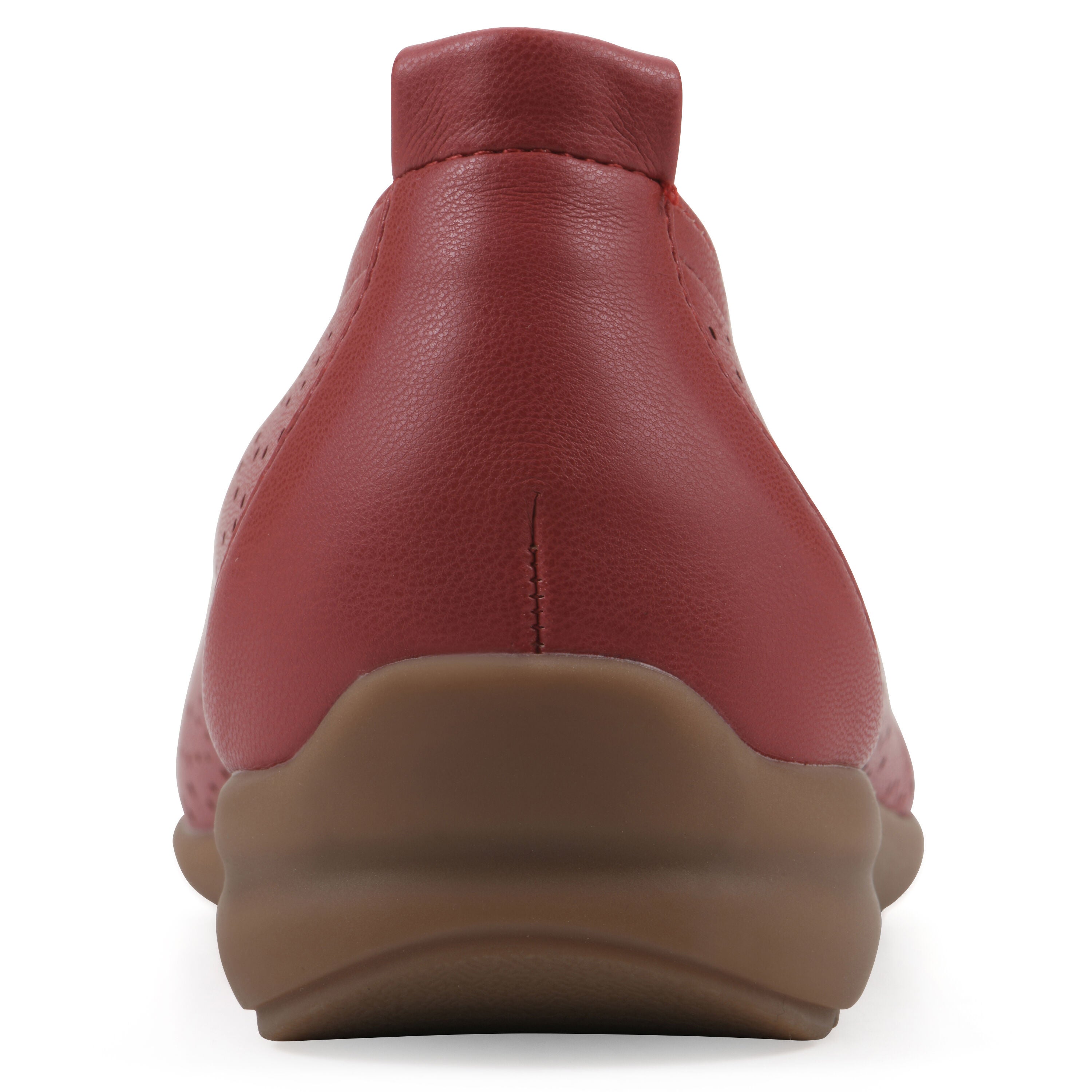 Cortney Ballet Flat, RED SMOOTH, on-hover image number 1