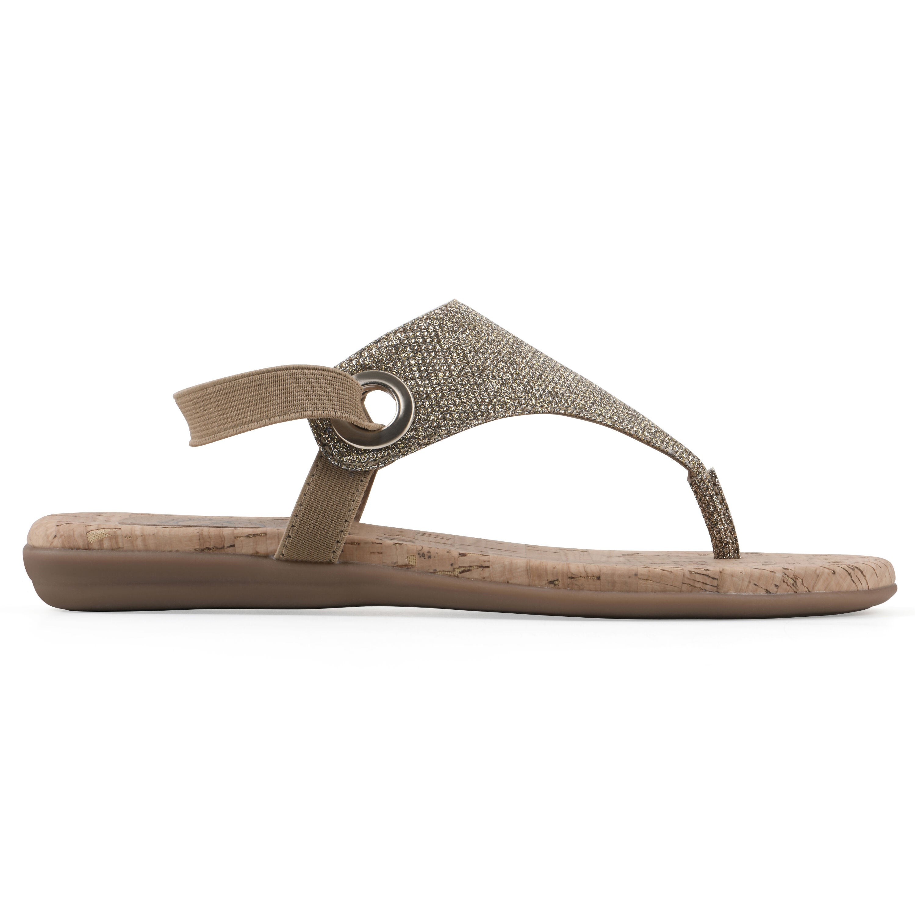 Lifeway Sling back sandal, LIGHT GOLD GLITTER, alternate image number 2
