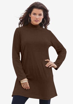 Plus Size Short Sleeve Tunic Tops