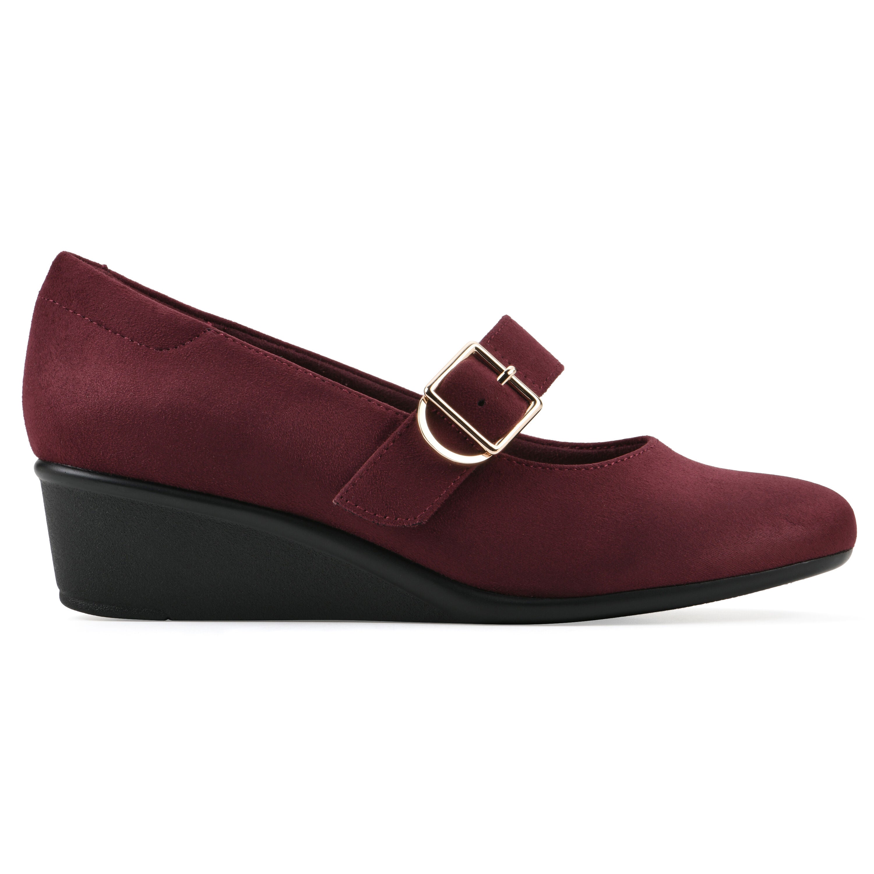 Bolford Wedge Pump, DARK BURGUNDY, alternate image number 2