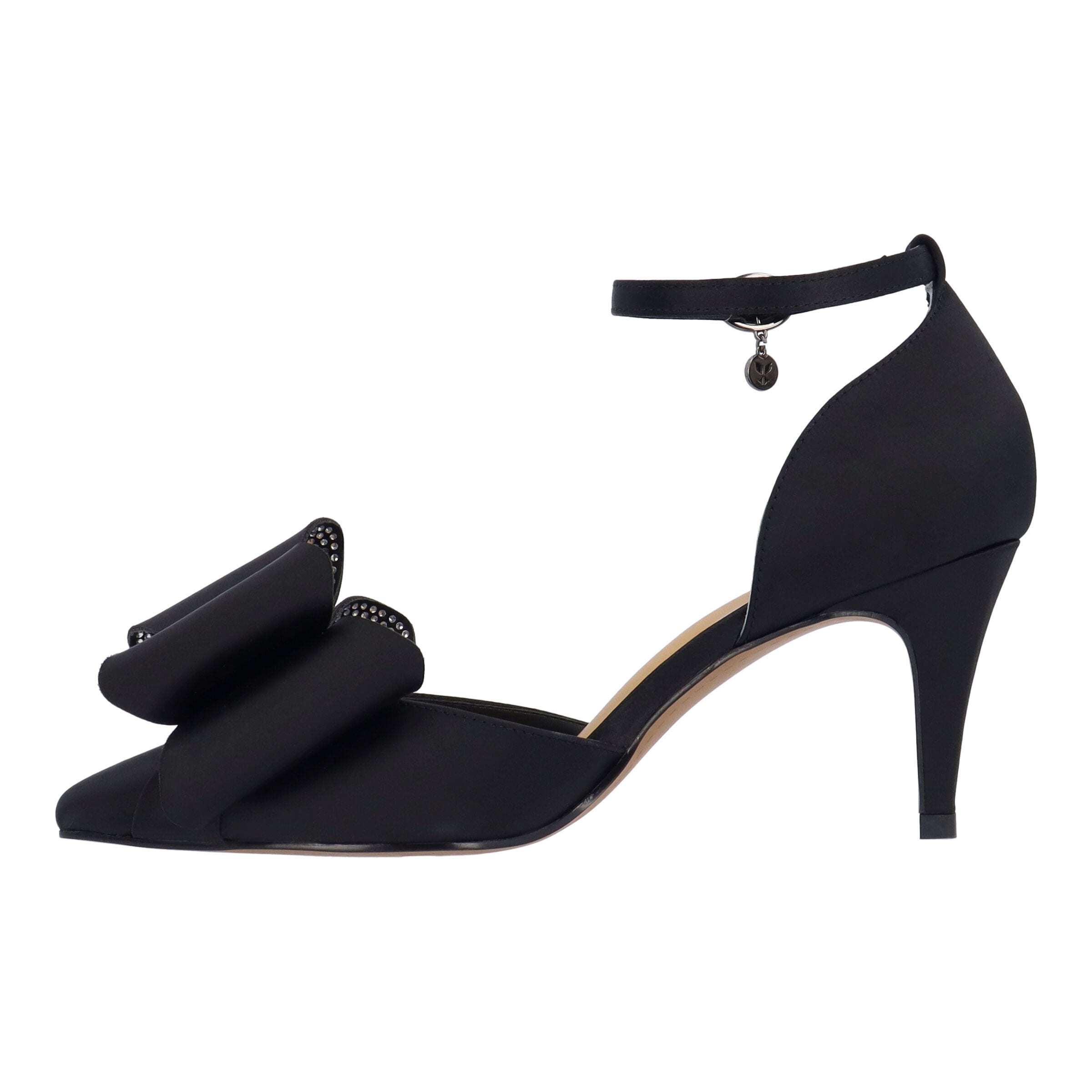 Pammie Ankle Strap Pump, BLACK, alternate image number 4