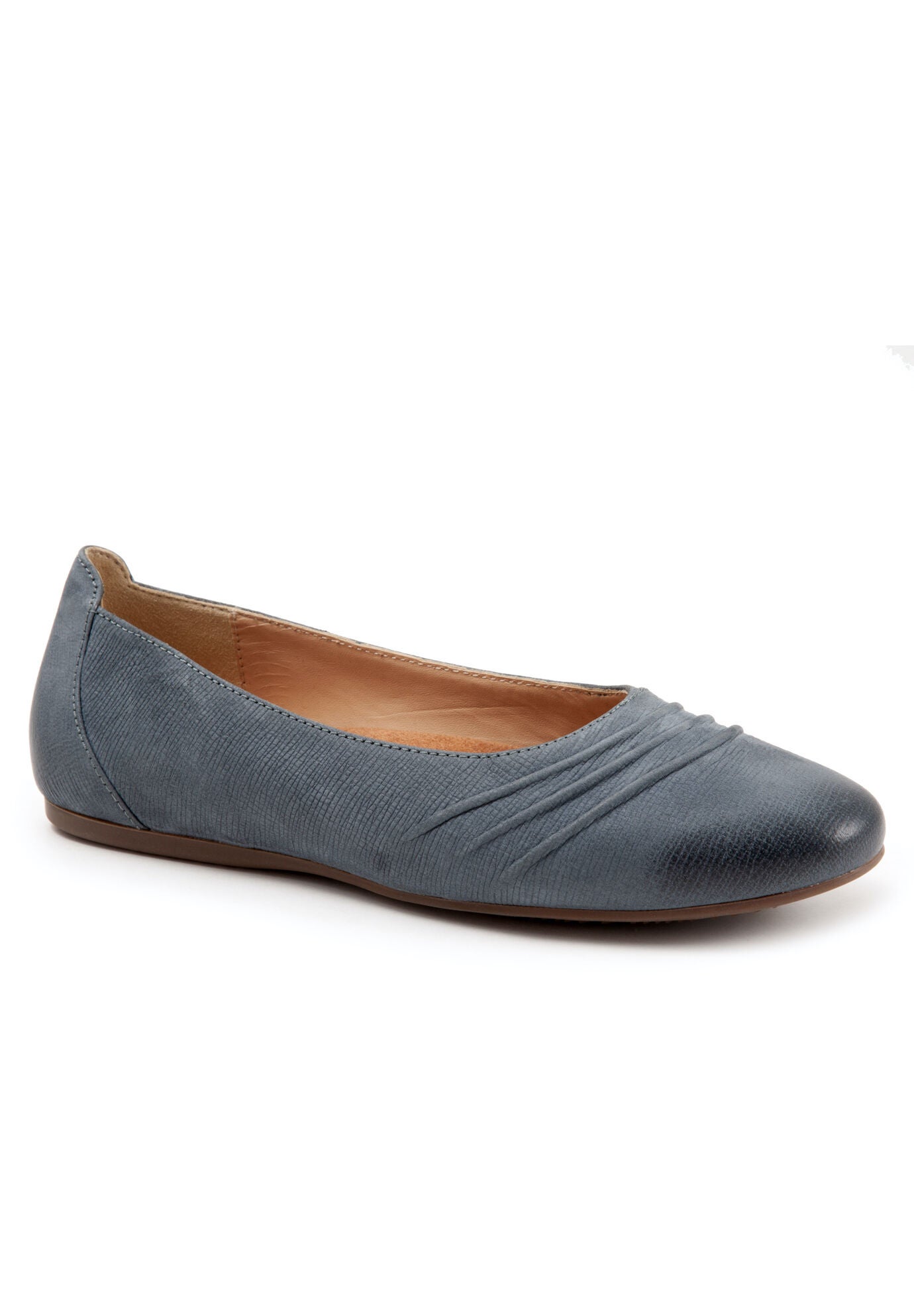 Safi Ballerina Flat, DENIM NUBUCK, hi-res image number 0