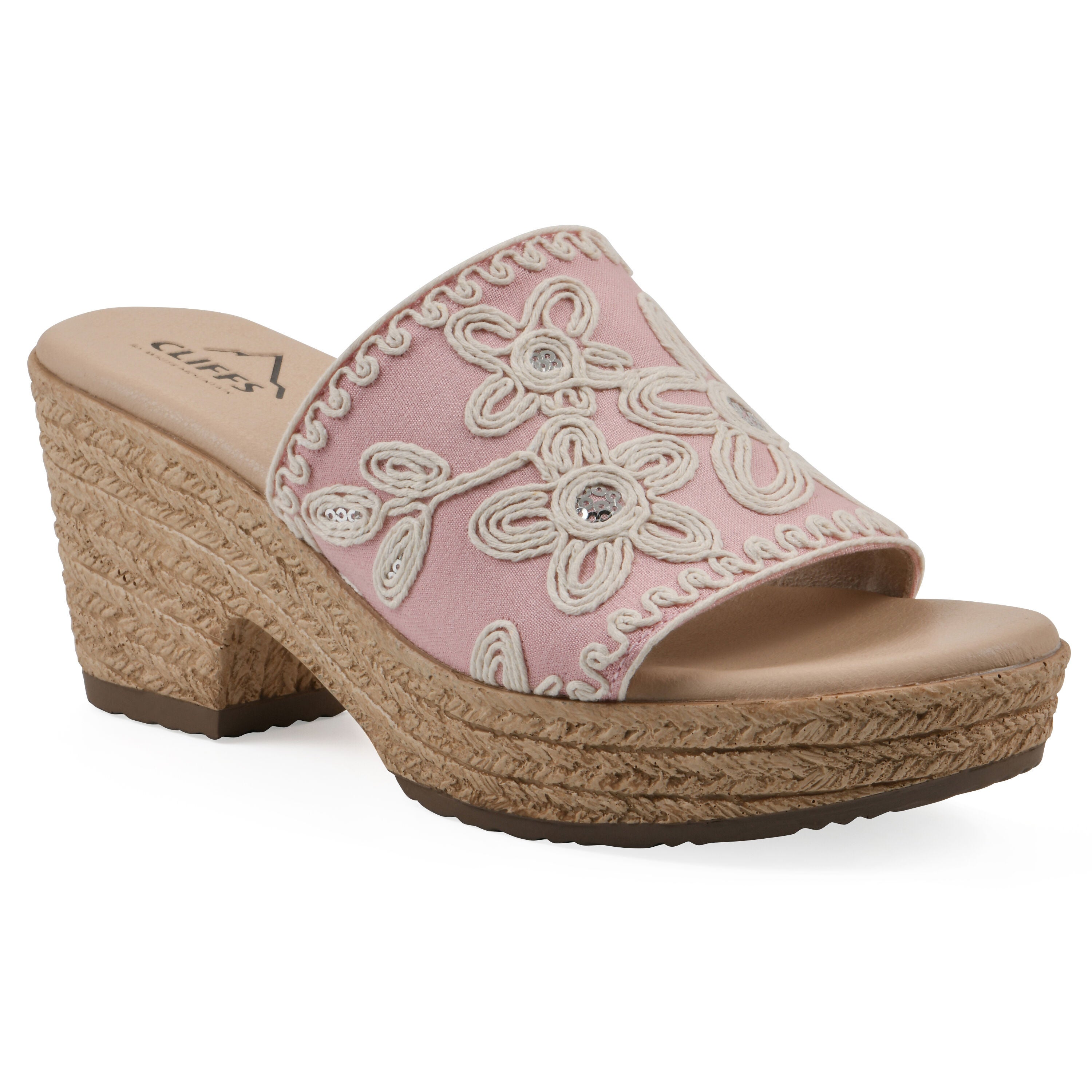 Biancia Wedge Sandal, LIGHT PINK FABRIC, hi-res image number 0