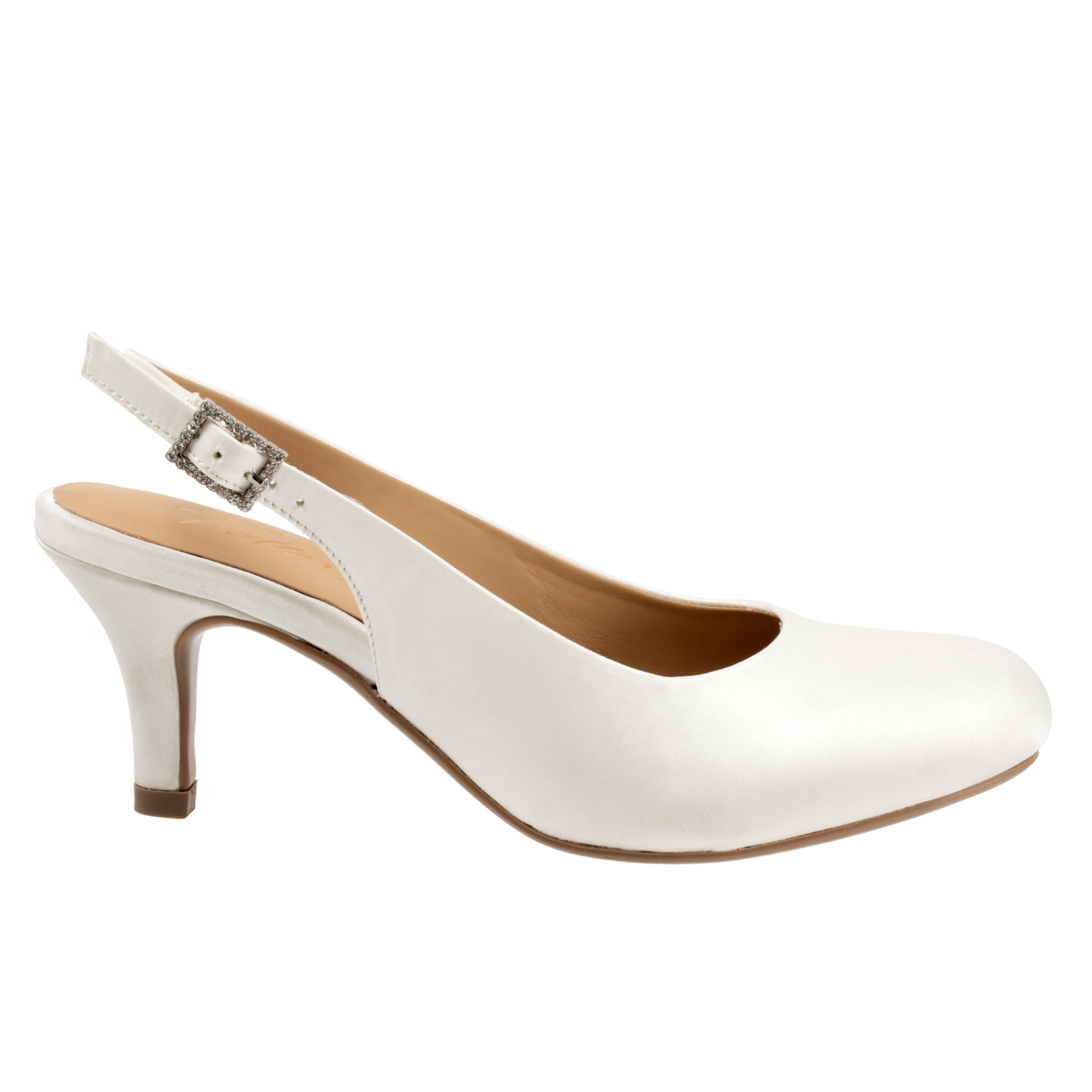 Lexi Bridal Pump, WHITE SATIN, alternate image number 4