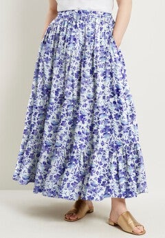 Tiered Midi Skirt