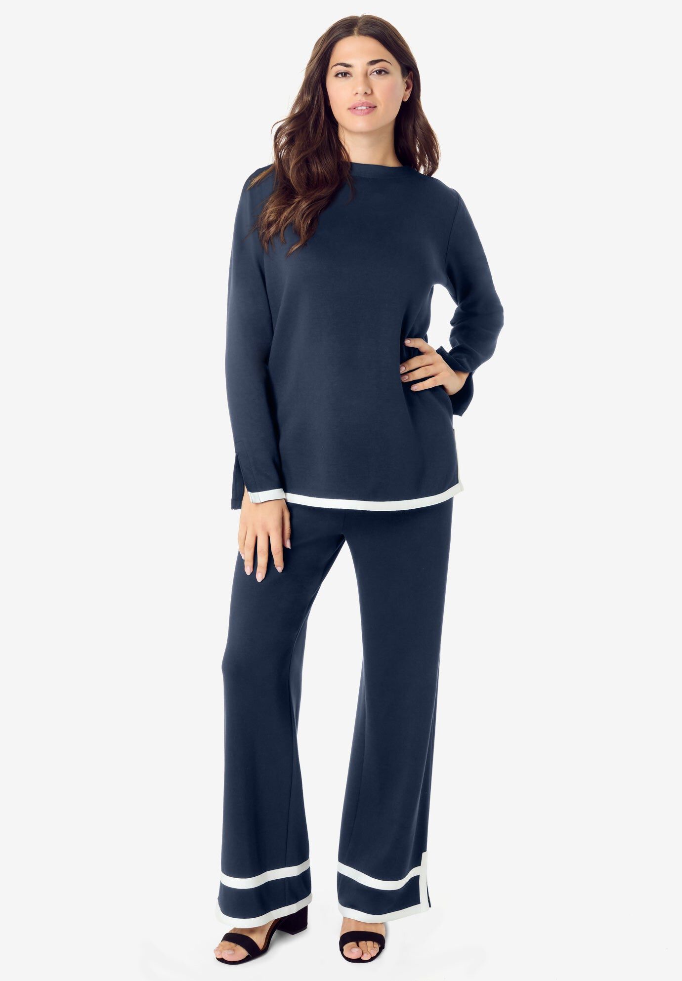 Colorblock Lounge Set, NAVY WHITE, hi-res image number 0
