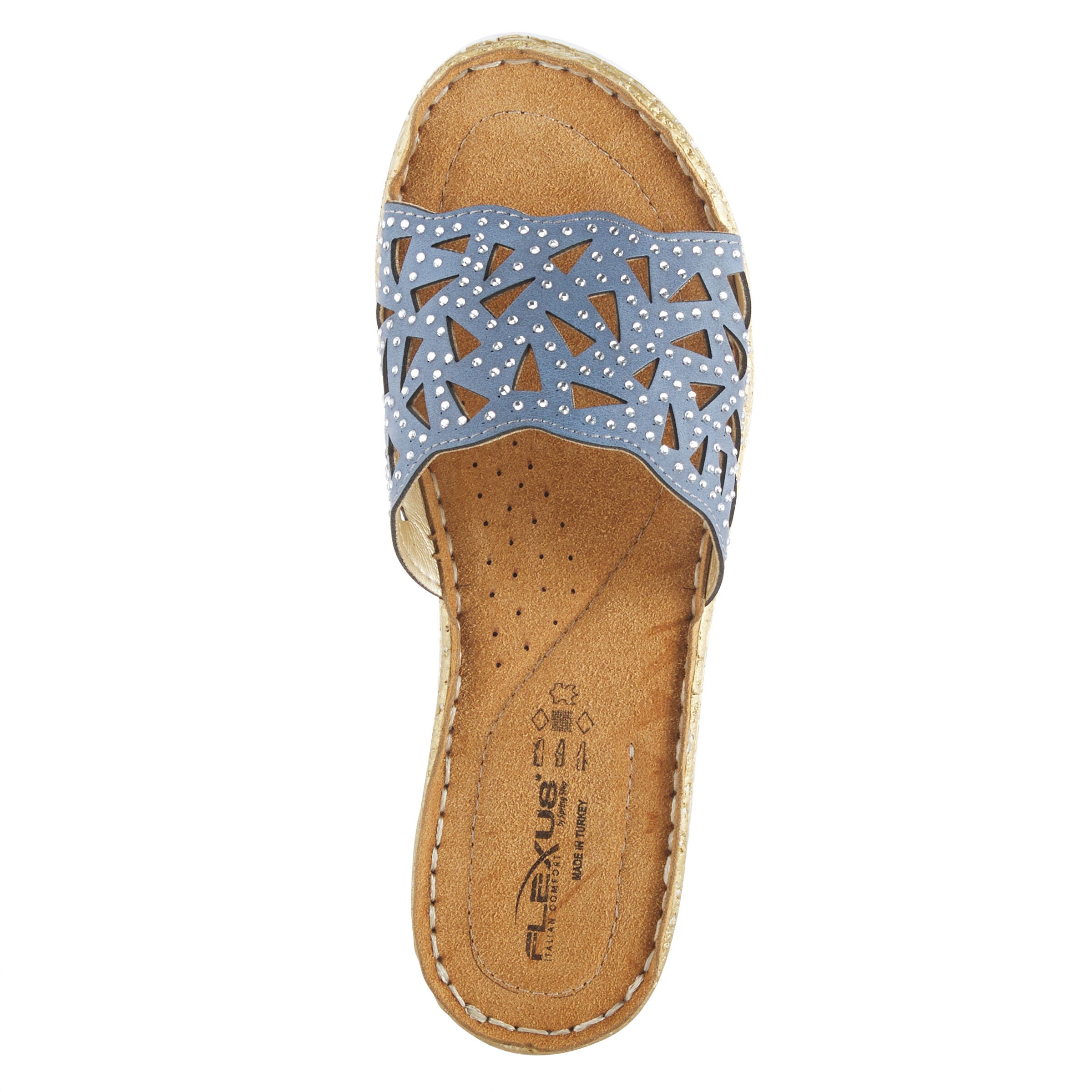 Windom Slide Sandal, DENIM BLUE, alternate image number 3