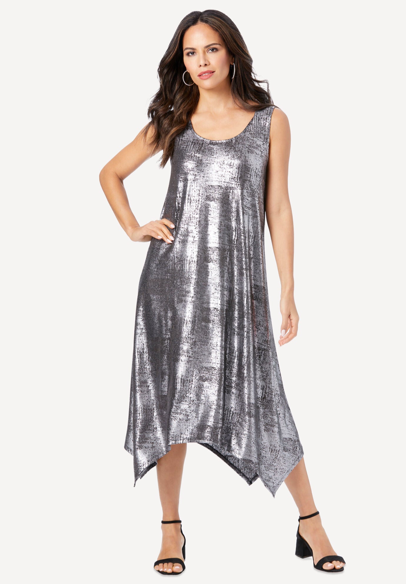 Metallic 2-Piece Jacket Dress, , alternate image number 4