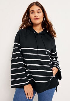 Bell-Sleeve French Terry Sweatshirt