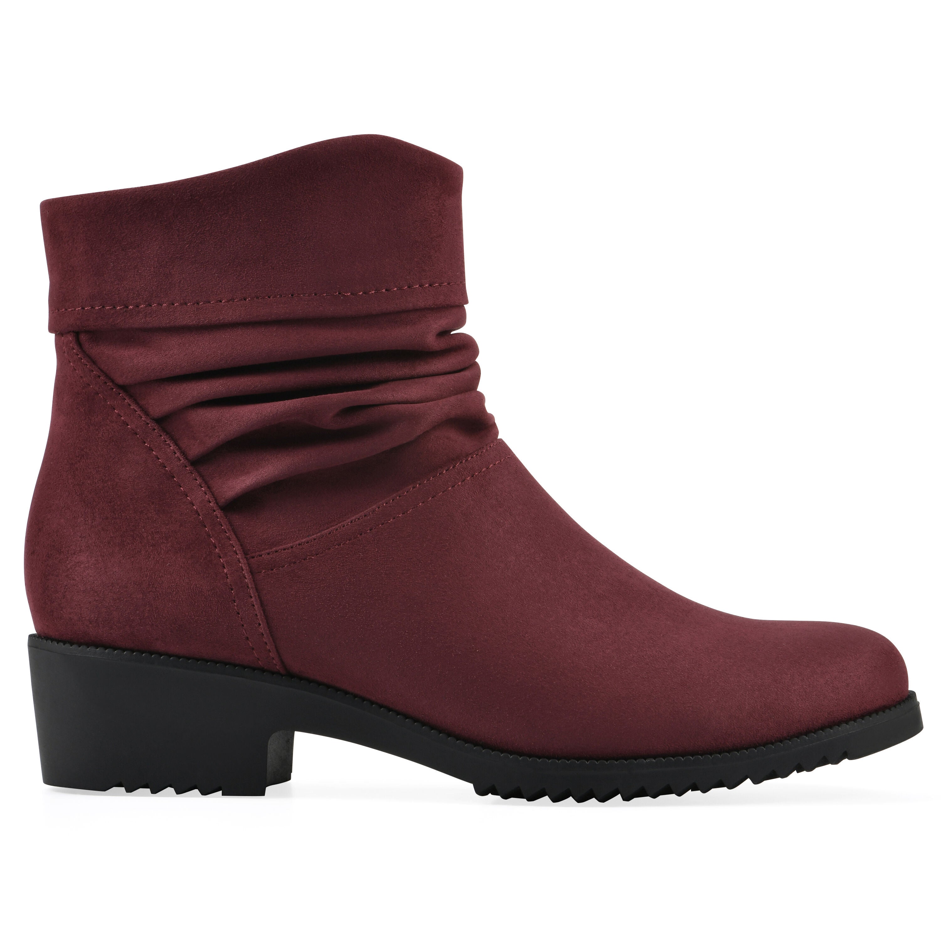 Durbon Ankle Boot, BURGUNDY FABRIC, alternate image number 2