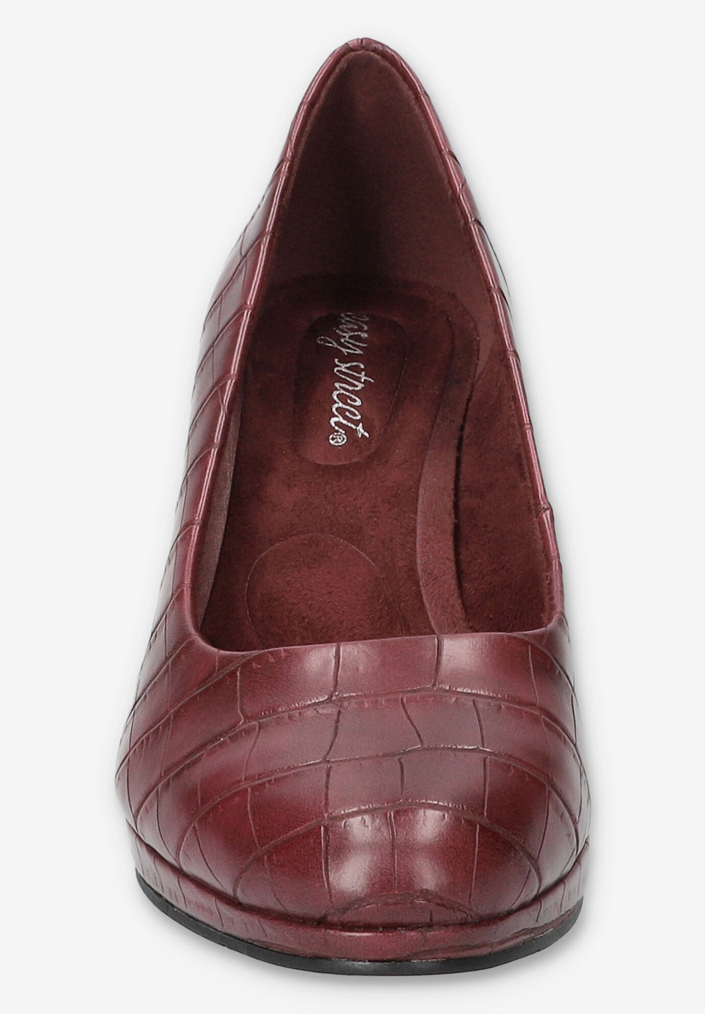 Equinox Platform Pump, BURGUNDY CROCO, alternate image number 3