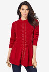 Fit-and-Flare Sweater, CLASSIC RED, hi-res image number null