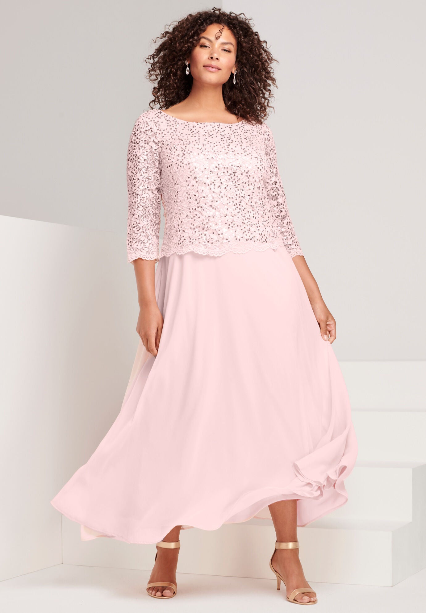 blush mother of the bride dresses plus size